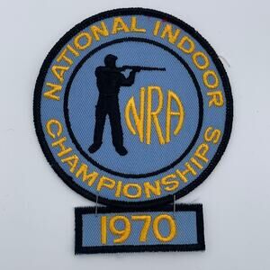 NRA National Indoor Championships 1970 Patches Vintage
